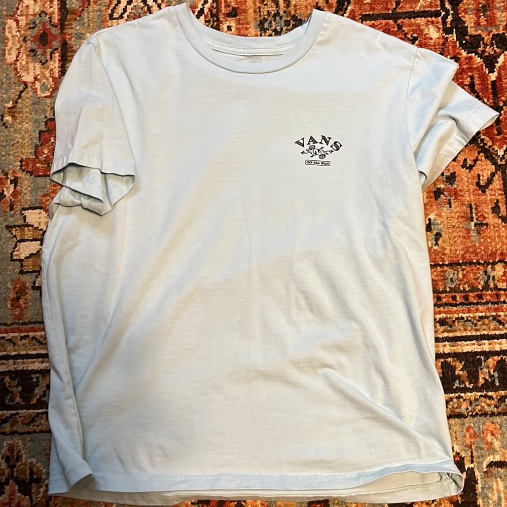 Vans Light Blue and Black Short Sleeve Tees - Picture 2 of 6
